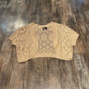New Directions Beige Knit Sweater